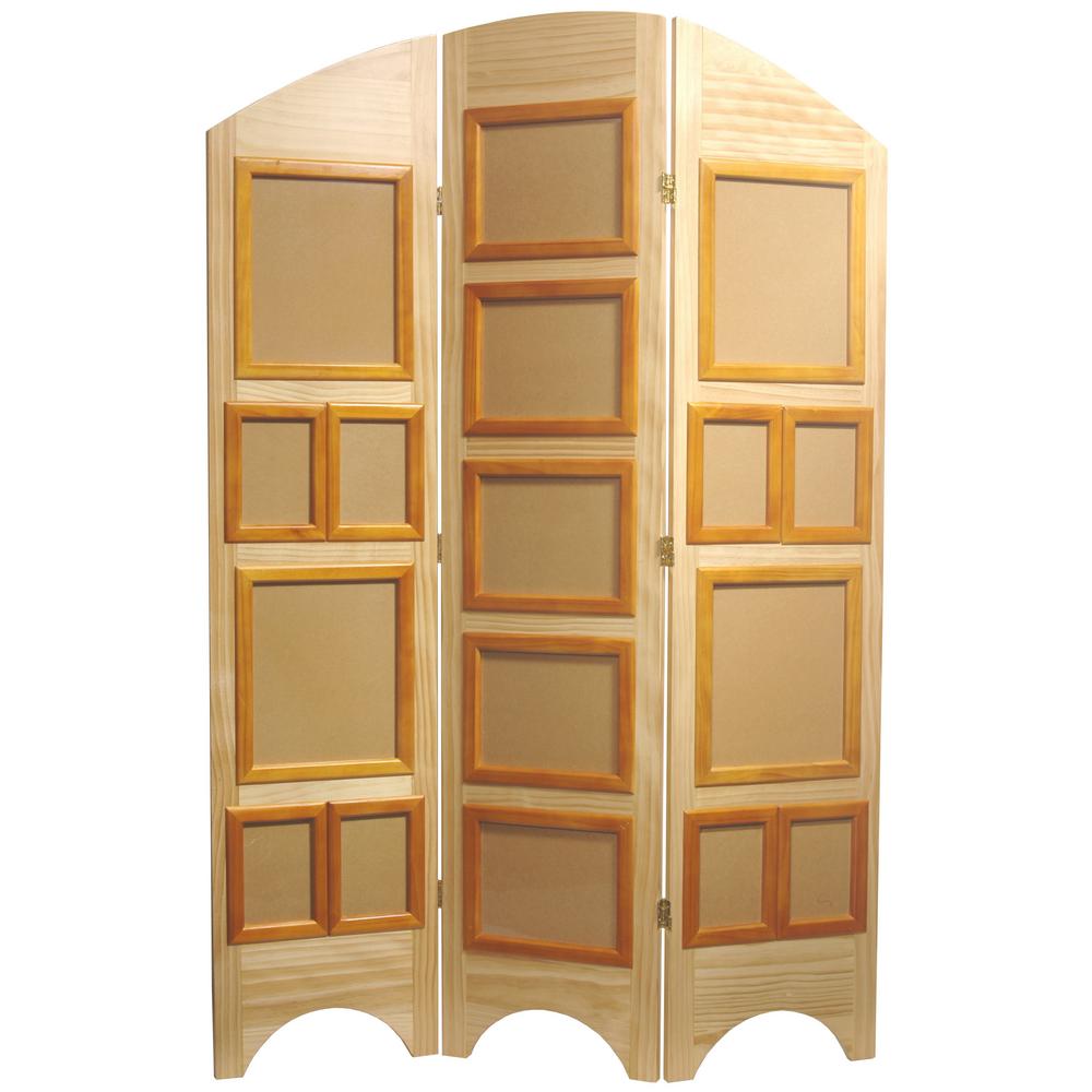 6 ft. Natural 3Panel Room DividerARTSSNAT The Home Depot