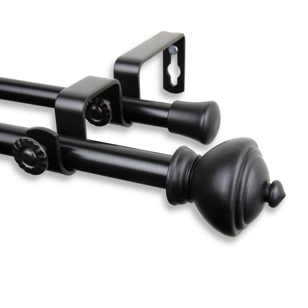 rod desyne savannah 5 8 in.adjustable curtain rod 84 in.120 in