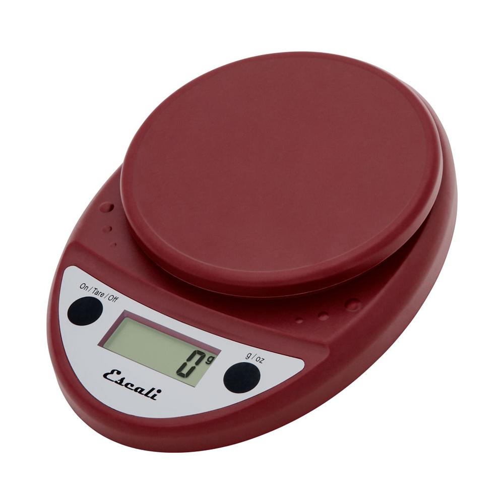 Escali Primo Digital Scale Warm Red