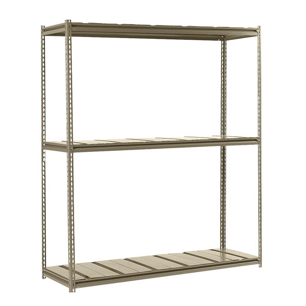 Edsal 84 in. H x 72 in. W x 24 in. D 3Shelf Heavy Load Steel Shelving