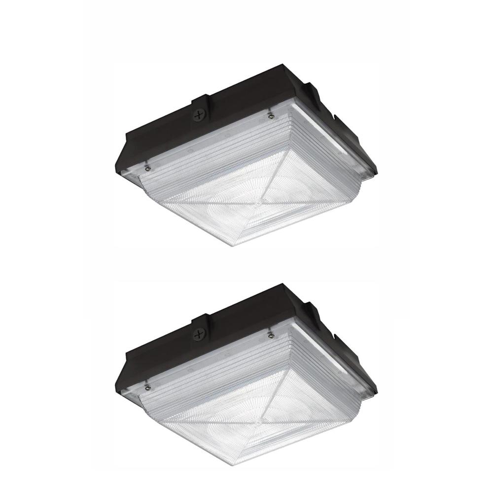 Commercial Electric Large 50 Watt Integrated Led Canopy And Area