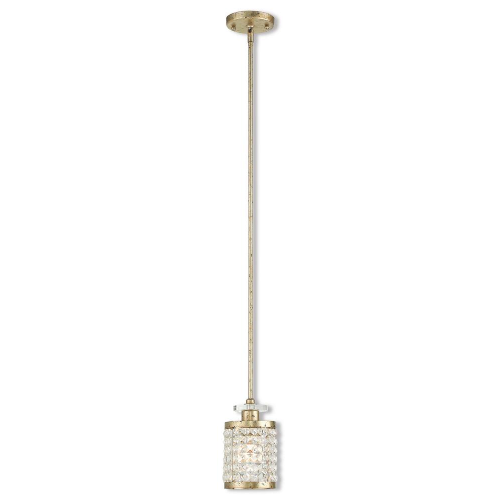 Livex Lighting Grammercy 1 Light Hand Lied Winter Gold Mini Livex Lighting Grammercy 1 Light Hand Lied Winter Gold Mini Pendant