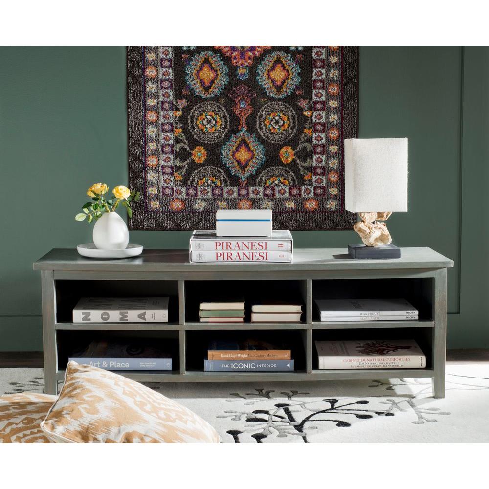 Safavieh Sadie Ash Grey Open BookcaseAMH6525B The Home Depot