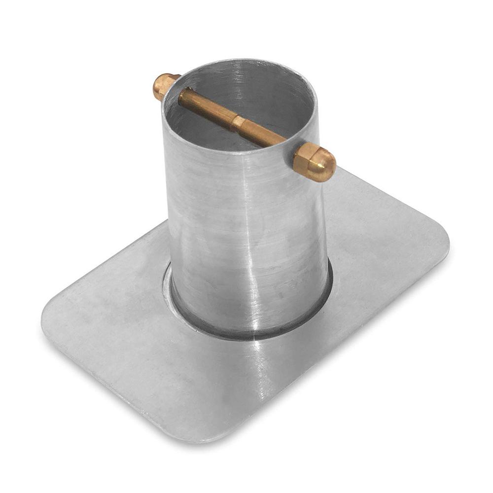 Monarch Rain Chains Monarch 2Piece Aluminum Gutter Adapter with Brass