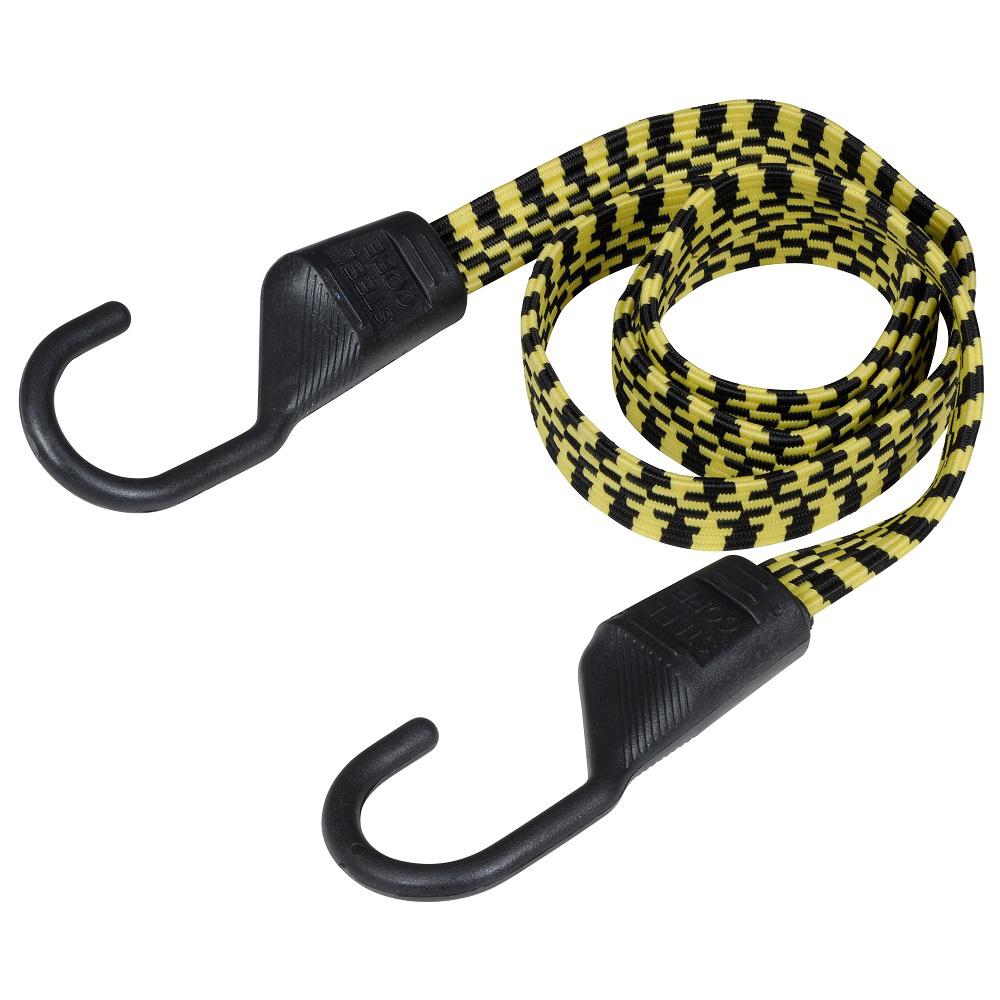 Keeper 48 In. Flat Bungee Cord Ultra In Yellow And Black-06118 - The ...