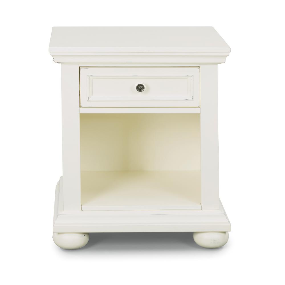 South Shore Dover Traditional 2 Drawer Nightstand in Dark Mahogany Finish