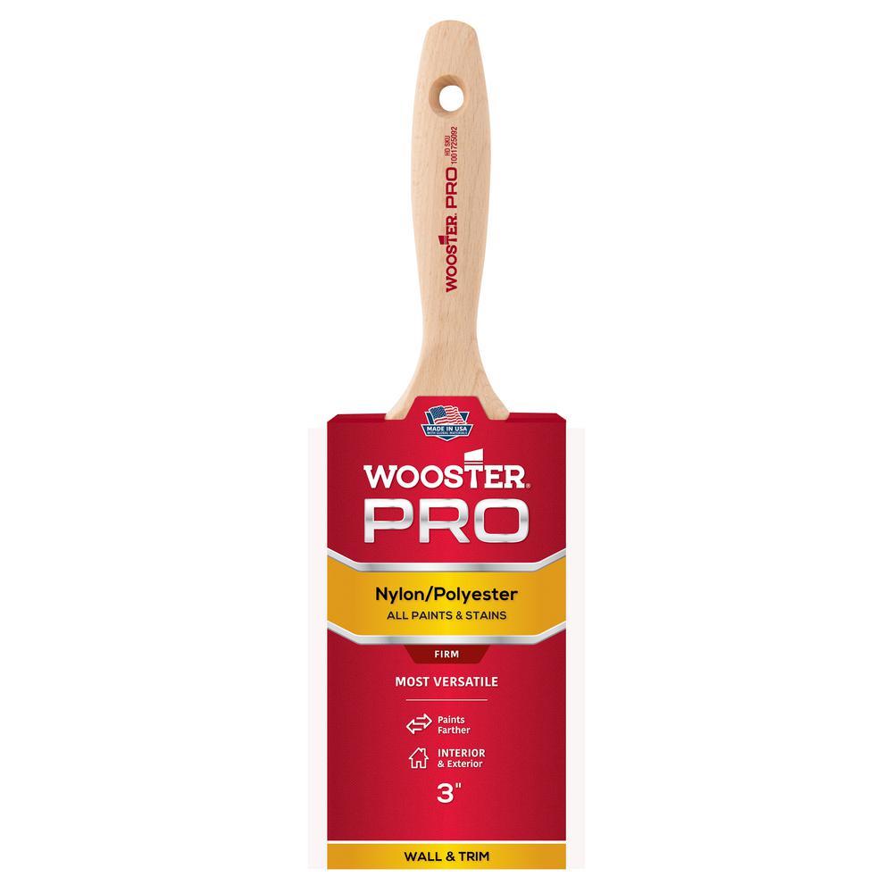 3 in. Pro Nylon/Polyester Flat Brush