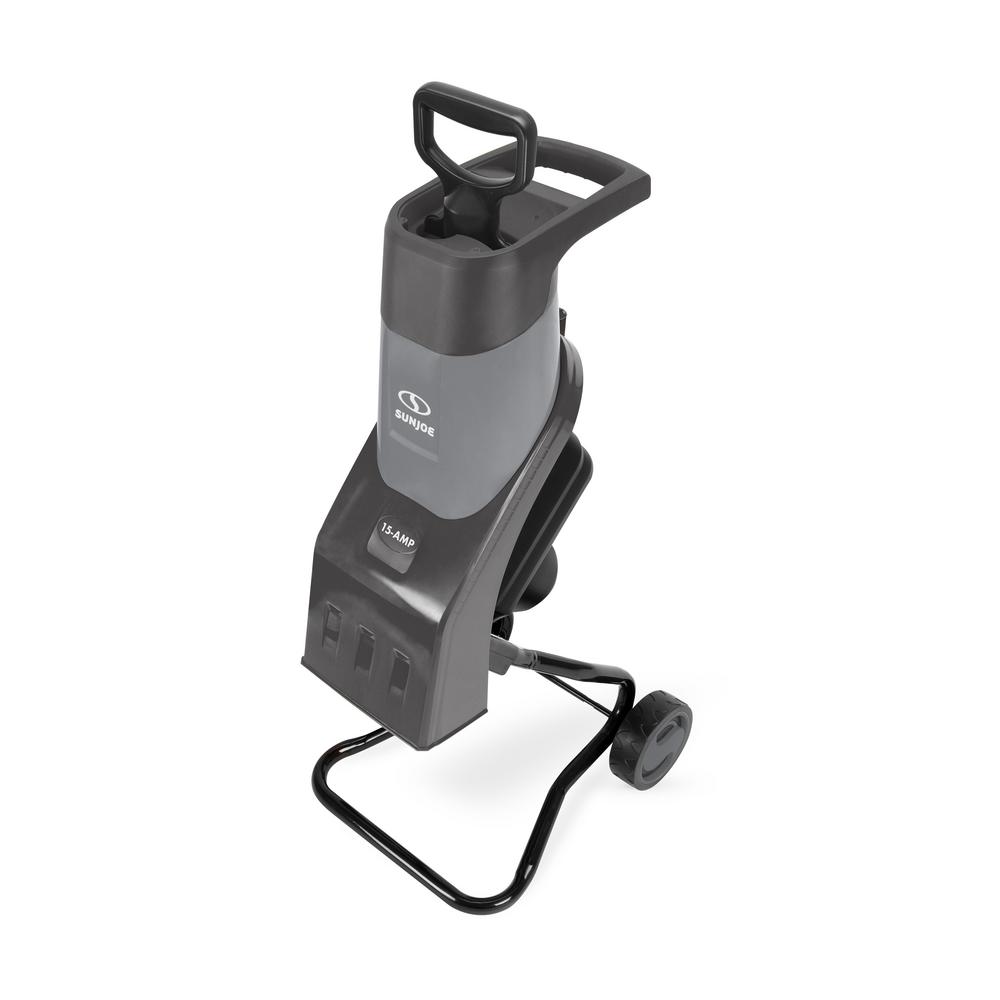 Sun Joe CJ602E-GRY Electric Wood Chipper 16:1 Reduction 15 Amp Grey