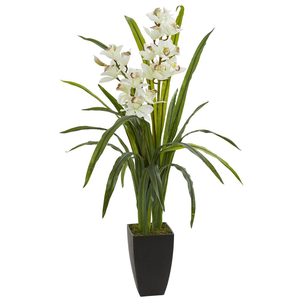 Nearly Natural Indoor 39 In Cymbidium Orchid Artificial Plant 8300 The Home Depot,Perennial Flowers Full Sun