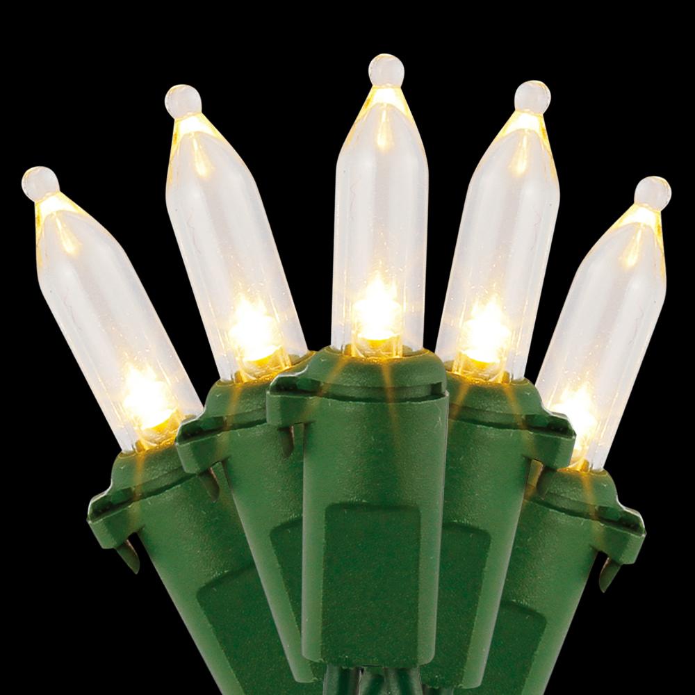 Home Accents Holiday 100 Light Led Mini Warm White With Green Home Accents Holiday 100 Light Led Mini Warm White With Green Wire