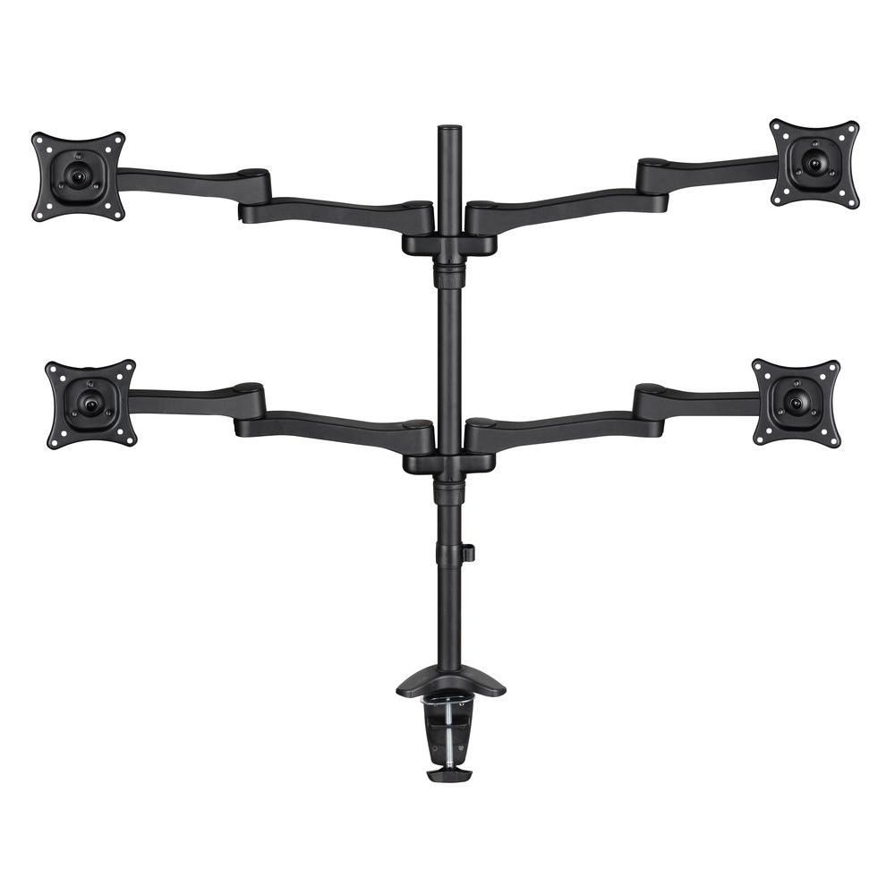 AVF Quad Head and Multi Position Monitor Desk Mount for 13 27 in