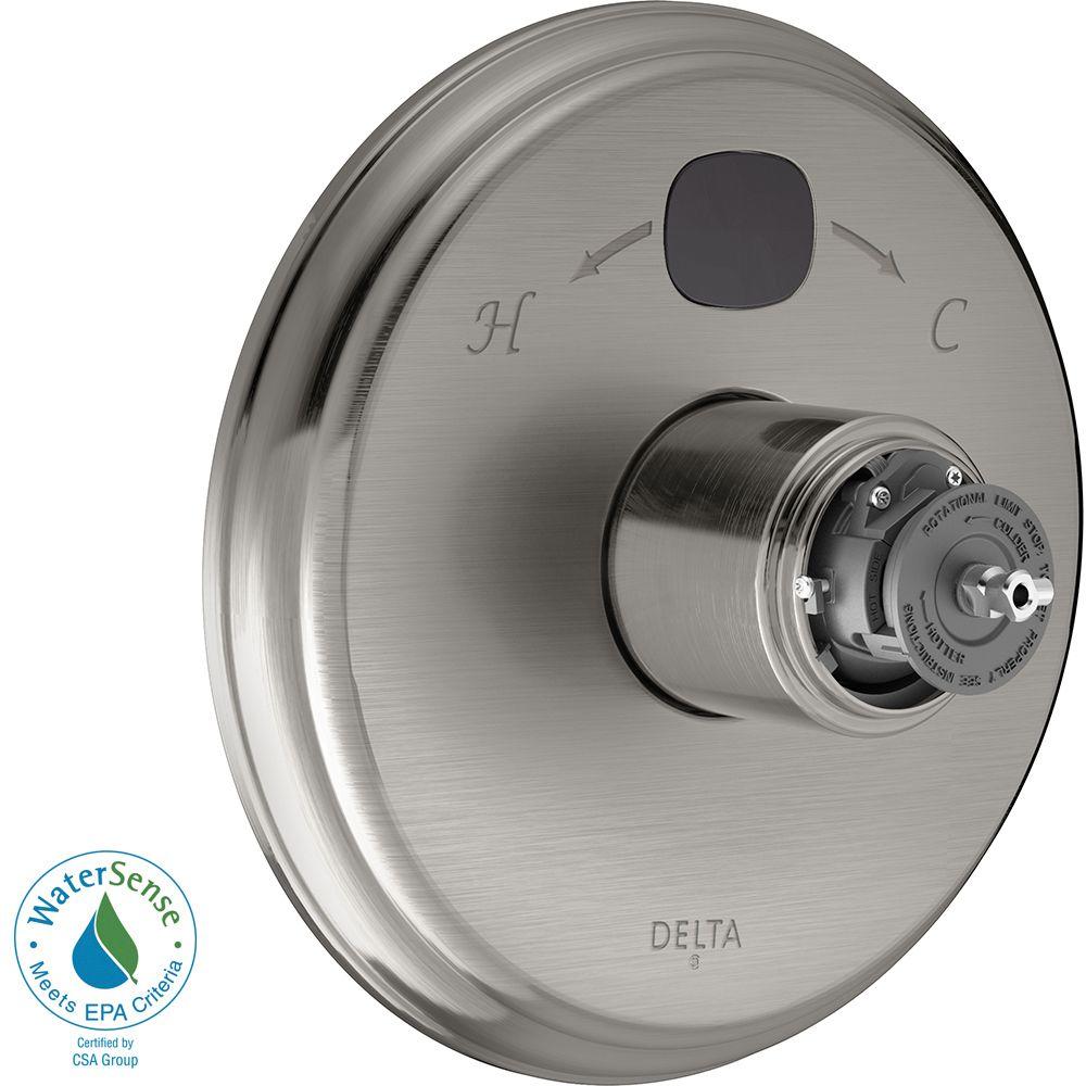 Delta Temp2O Traditional 1Handle Valve Trim Kit in Stainless (Valve