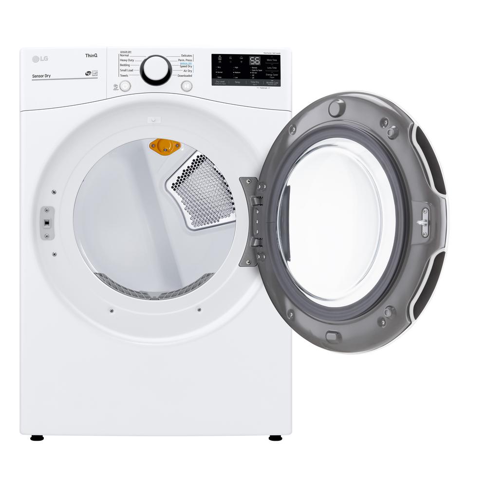 Lg Electronics 7 4 Cu Ft White Ultra Large Capacity Electric Dryer With Sensor Dry Dle3600w The Home Depot