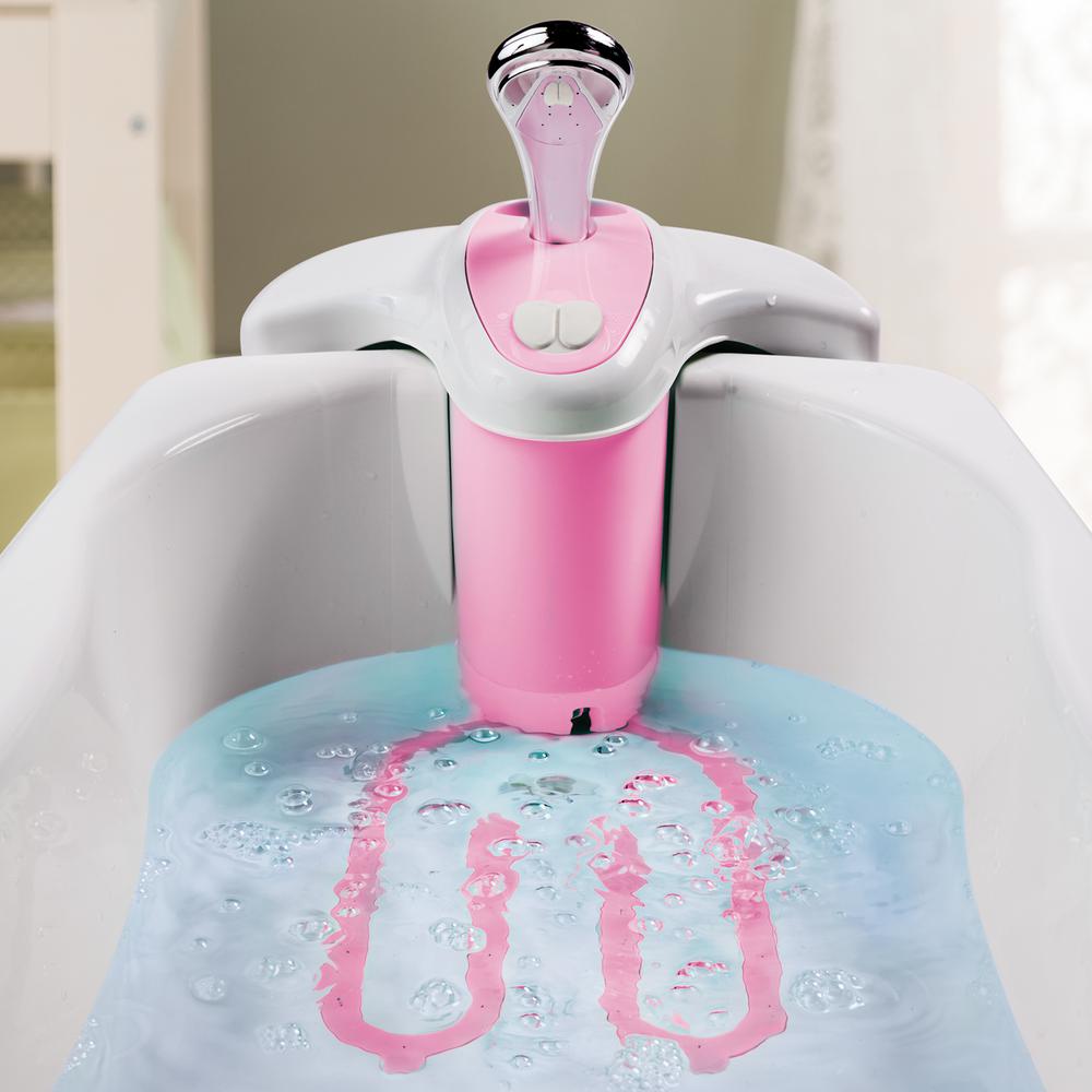 pink baby spa bathtub
