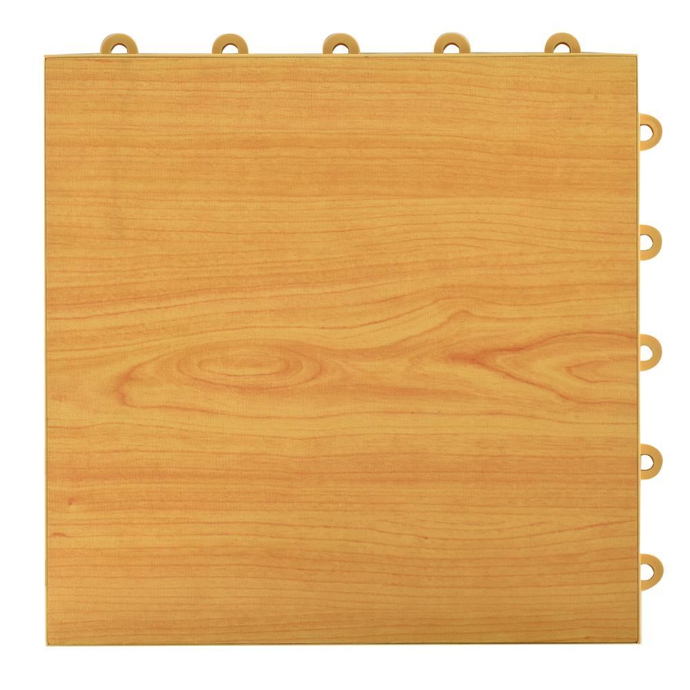 Greatmats Click Tile 12 1 8 In X 12 1 8 In Maple Interlocking