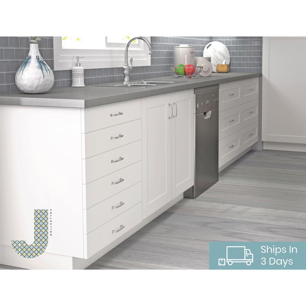 J Collection Shaker Embled 15x34 5x14 In Shallow Base Cabinet Vanilla White B1514fh L R Ws The Home Depot Shallow Base Cabinet