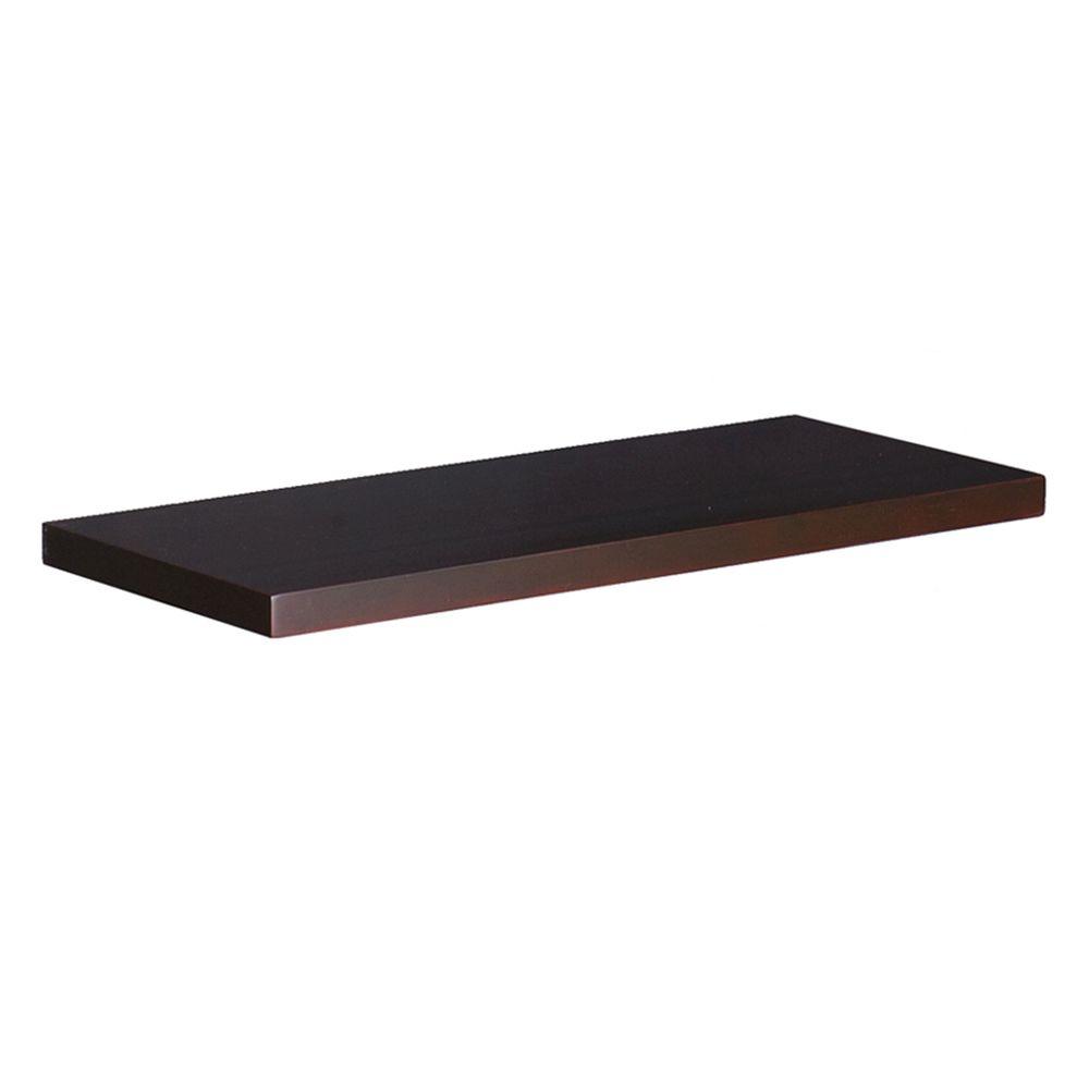 Southern Enterprises Hamil 24 in. Espresso MDF Floating ShelfHD182414