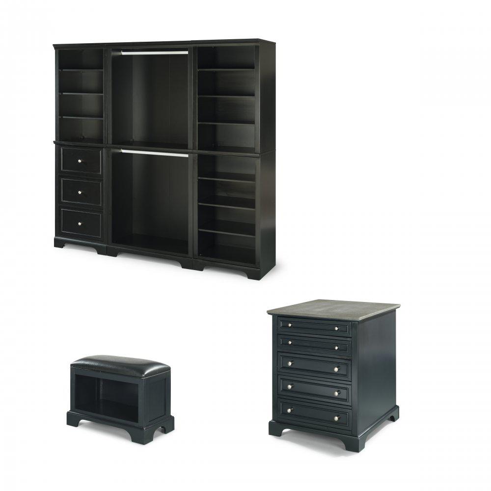 Wood Black Armoires Wardrobes Bedroom Furniture The Home