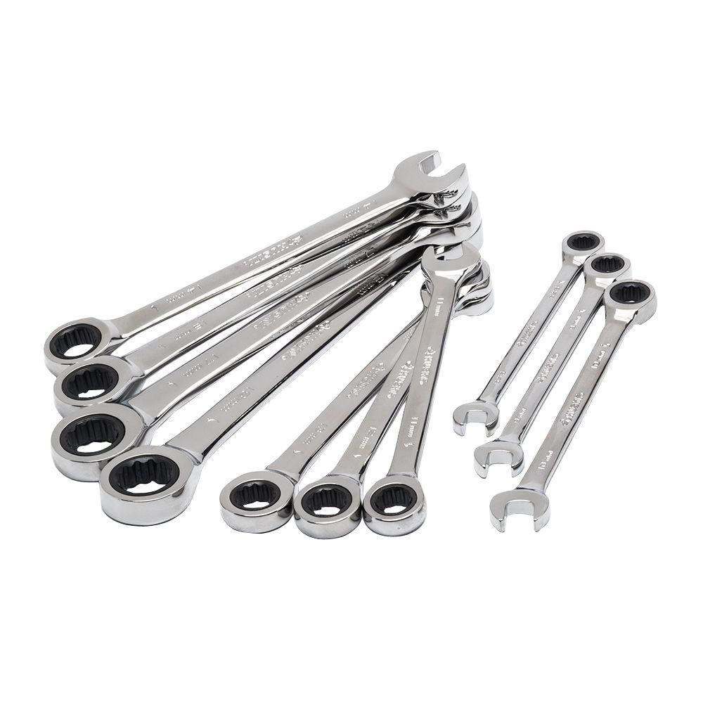 Husky Metric Ratcheting Combination Wrench Set (10Piece)HRW10PCMM