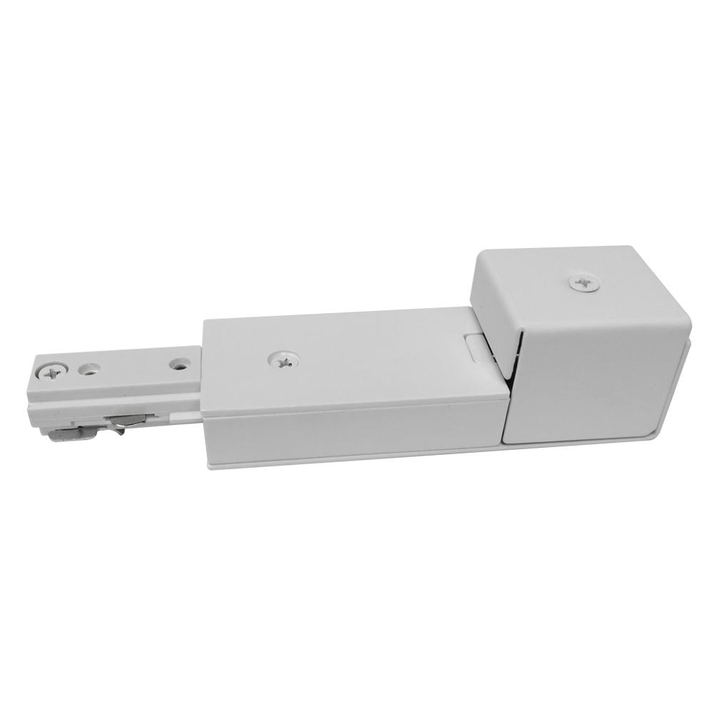Hampton Bay Linear Track Lighting Live-End Power Feed White Black EC713WH//BK