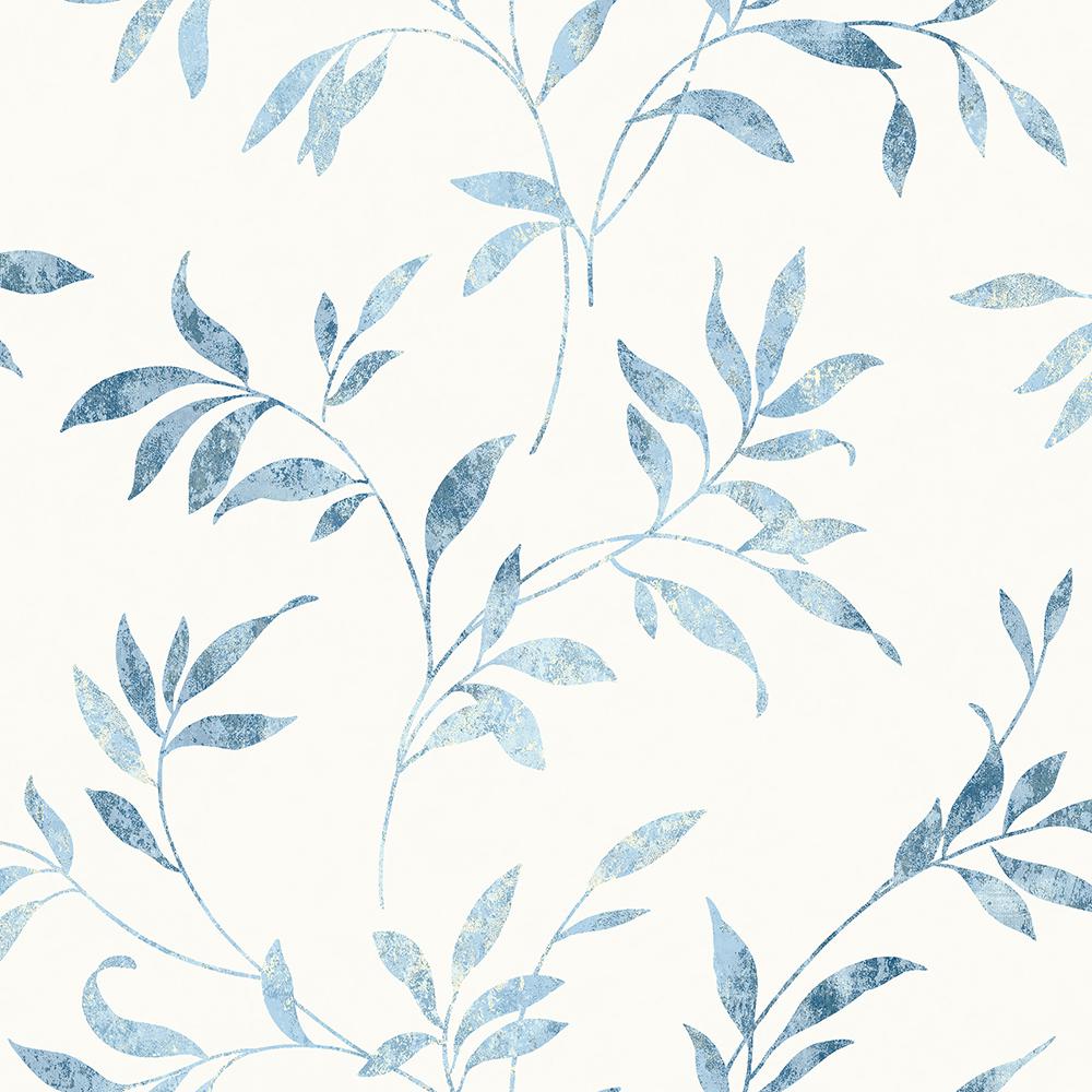 Chesapeake Sanibel Light Blue Trail Paper Strippable Roll Covers 56 4 Sq Ft 3117 The Home Depot