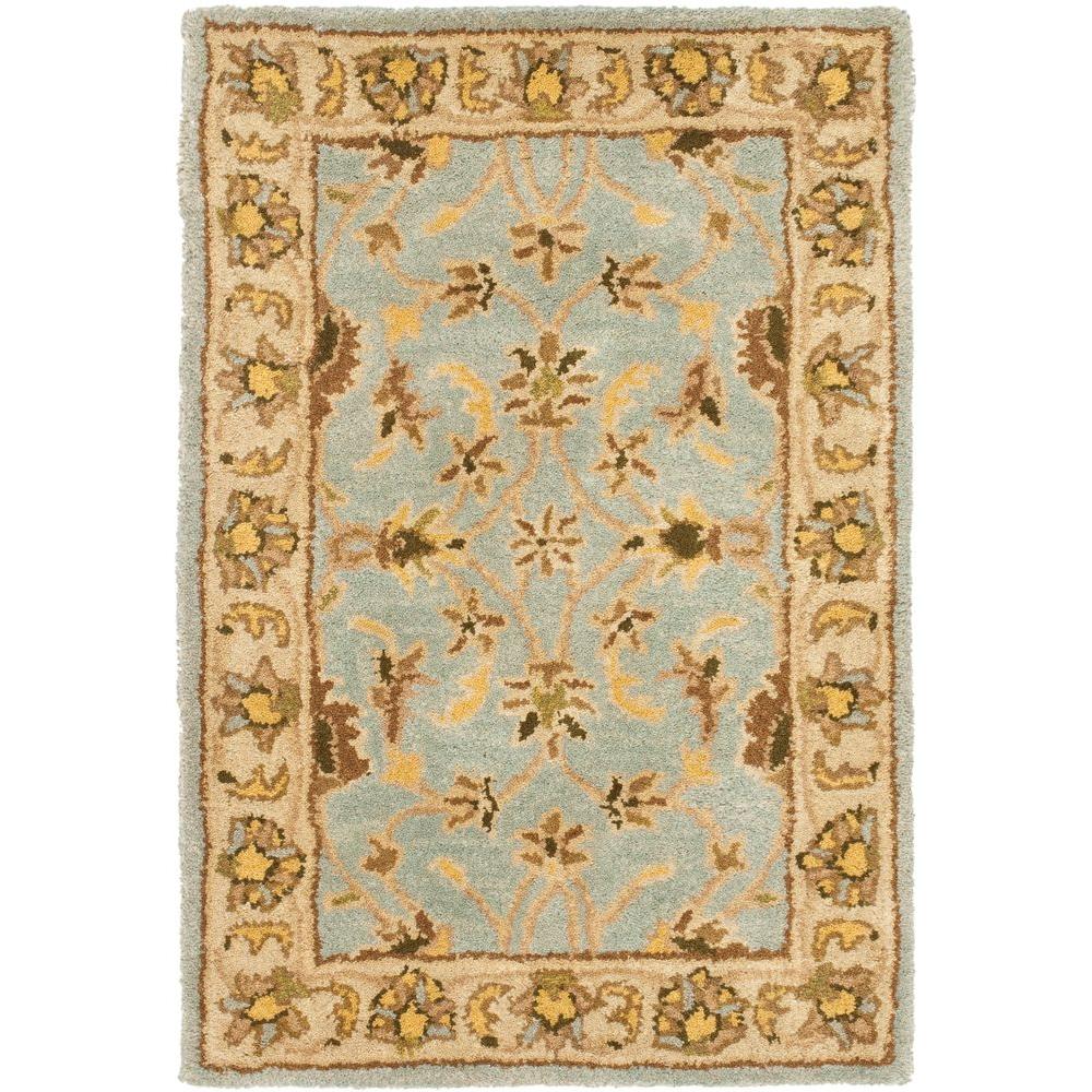 Safavieh Heritage Light Blue/Beige 4 ft. x 6 ft. Area RugHG913A4 The Home Depot