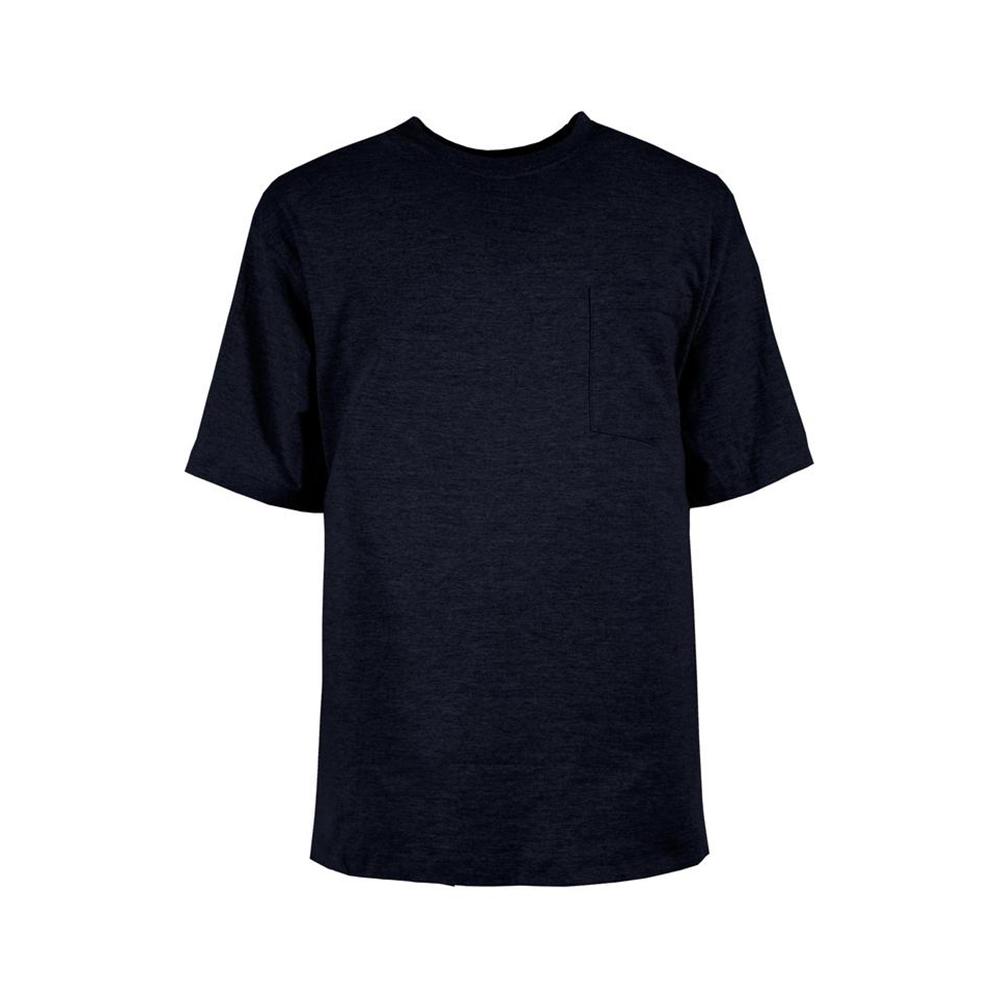 UPC 092021364650 product image for Berne Men's 3 XL Regular Navy Cotton and Polyester Heavy-Weight Pocket T-Shirt,  | upcitemdb.com