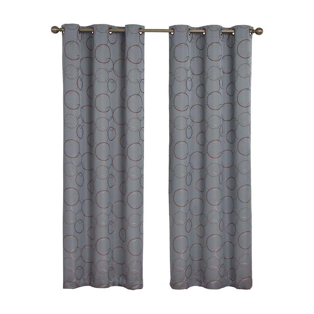 Eclipse Meridian Blackout River Blue Curtain Panel 84 In Length Meridian Blackout River Blue Curtain Panel 84 In Length