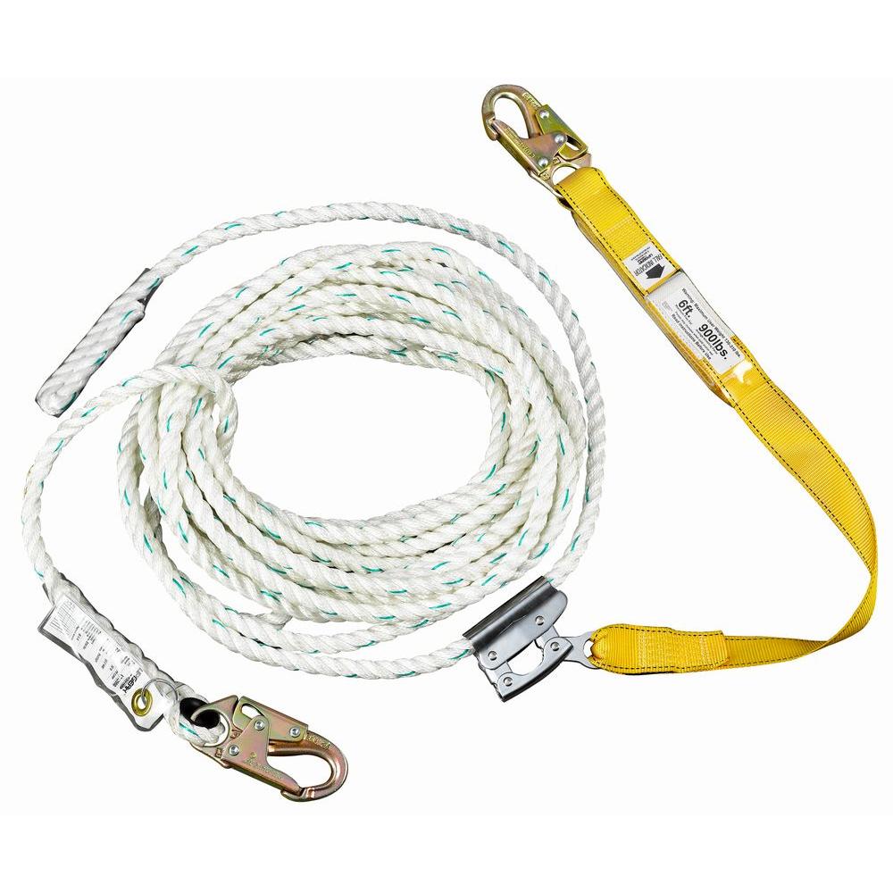 Upgear By Werner 50 Ft Rope Lifeline With Lanyard L242050 The Home Depot