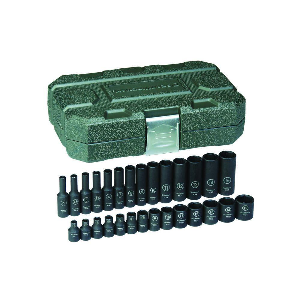 GEARWRENCH 1/4 in. Drive Metric Impact Socket Set (28Piece)84901 The Home Depot