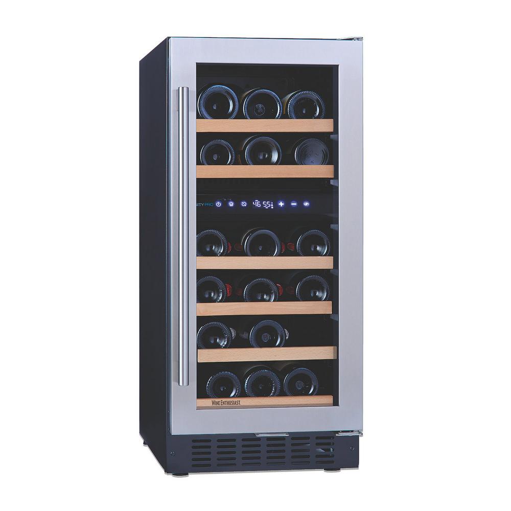 n finity double s dual zone wine cellar