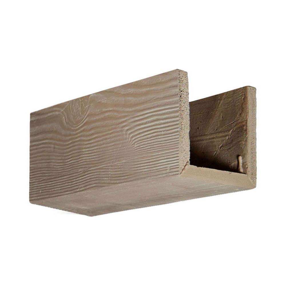White Faux Wood Beams Mouldings Moulding Millwork The Home 6 In X 12 3 Sided U
