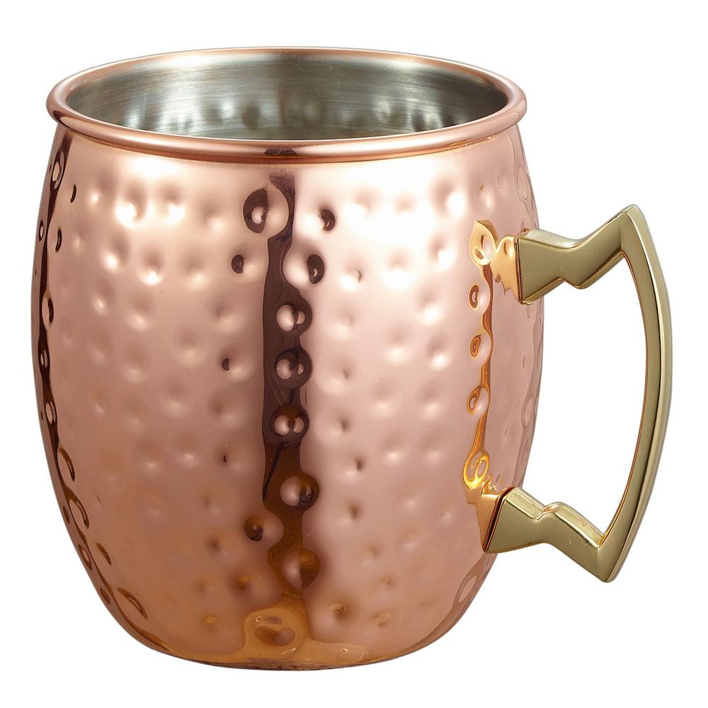 Old Dutch 16 oz. Solid Copper Hammered Moscow Mule Mug with ...