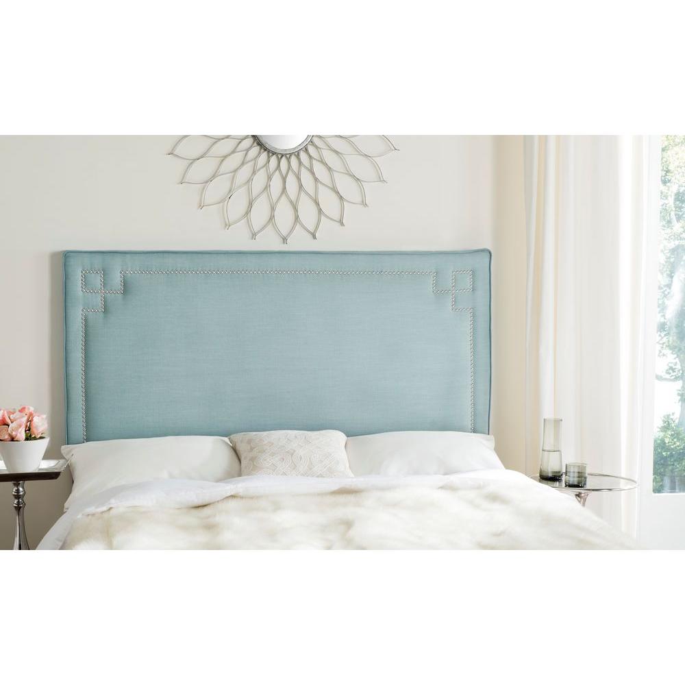 Safavieh Remington Sky Blue Full Headboard Mcr4013b The Home Depot Safavieh Remington Sky Blue Full Headboard