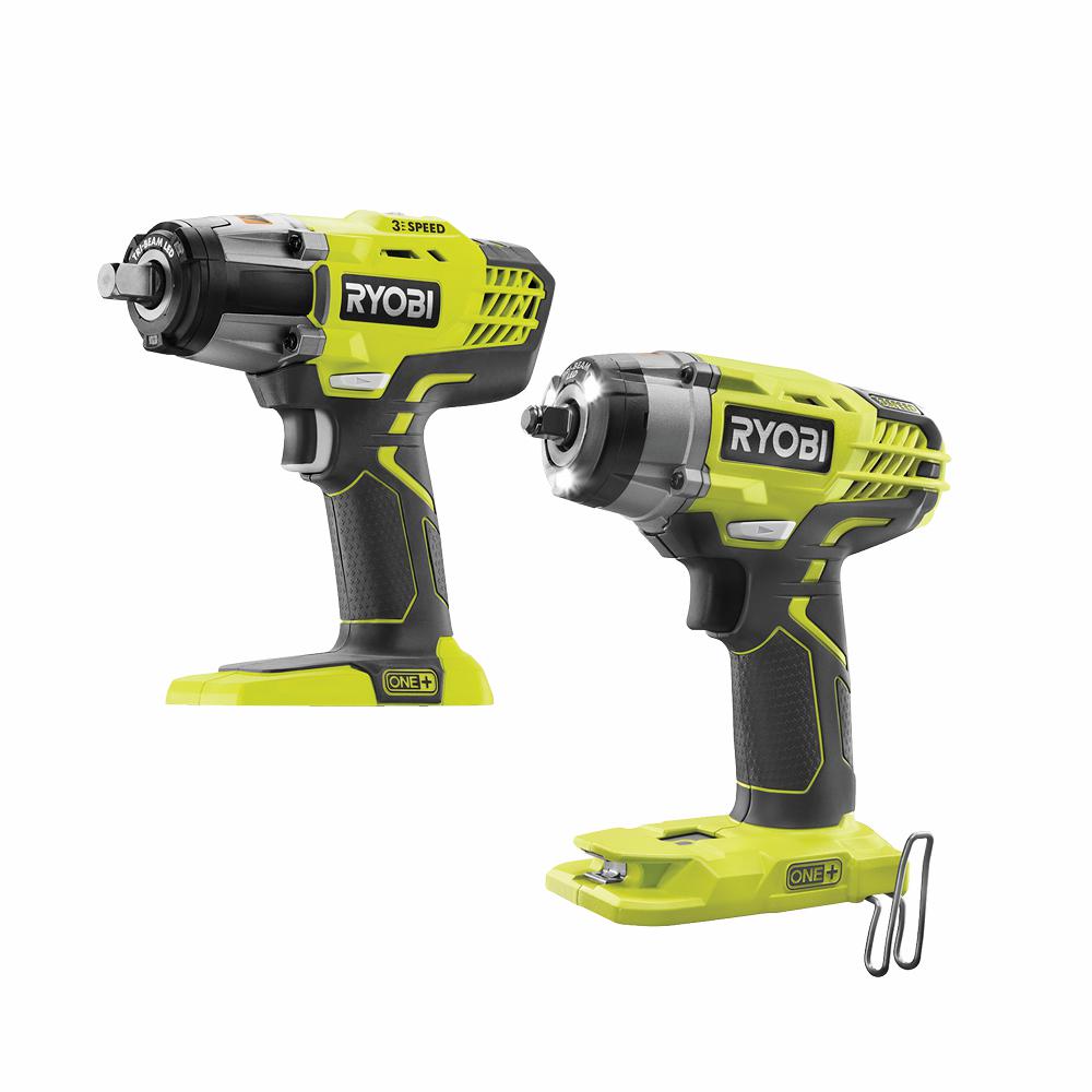 RYOBI 18-Volt ONE+ Lithium-Ion Cordless 3-Speed 1/2 in. Impact Wrench ...