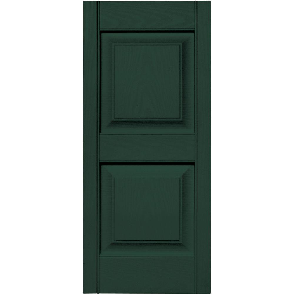 Builders Edge 15 in. x 35 in. Raised Panel Vinyl Exterior