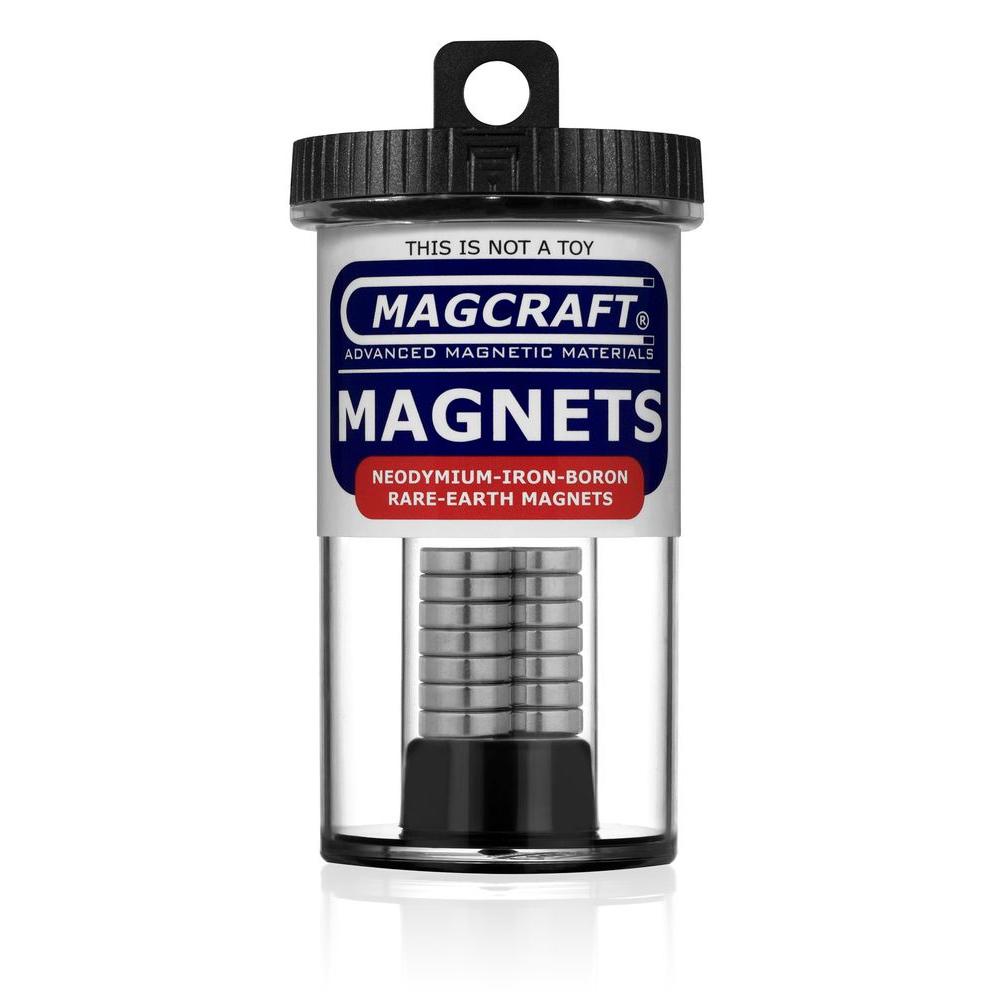 Magcraft Rare Earth 1/2 inch x 1/8 inch Disc Magnet (14-Pack) by Magcraft