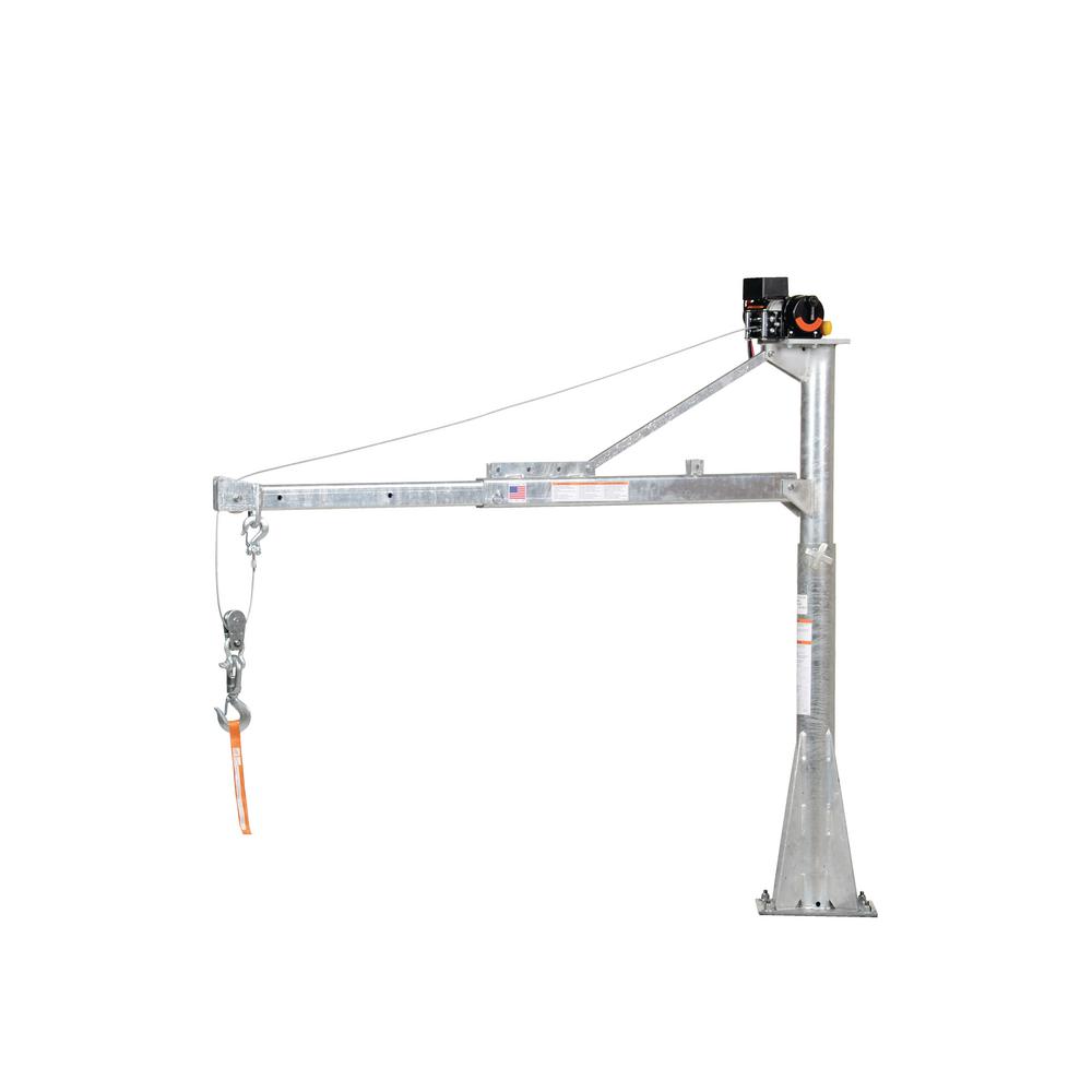 Vestil 1,500 lbs. Galvanized Economical DC Power Adjustable Boom Lift