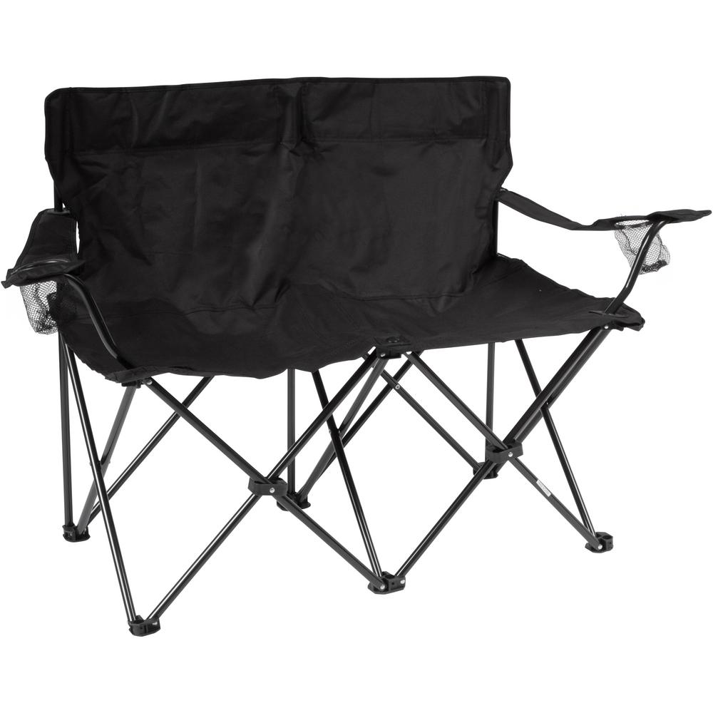 black camping chair