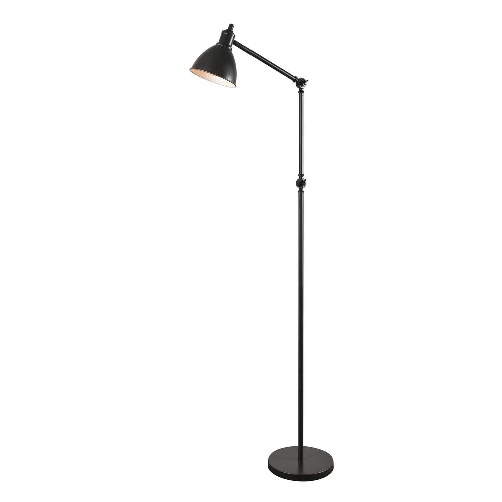 Kenroy Home Preston 62 In Oil Rubbed Bronze Floor Lamp With Steel Shade