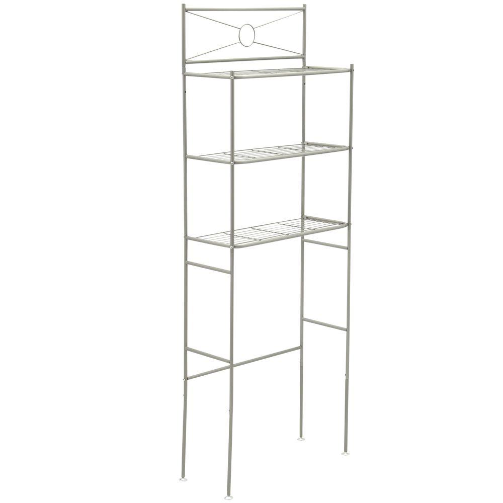 Glacier Bay 23 3 5 In W X 64 H 12 1 2 Metal Shelf Over The Toilet Storage Space Saver Satin Nickel 2623nn Home Depot - Over The Toilet Storage Home Depot Glacier Bay 23 3 5 In W X 64 H 12 1 2 Metal Shelf Over The Toilet Storage Space Saver Satin Nickel 2623nn Home Depot - Over The Toilet Storage Home Depot