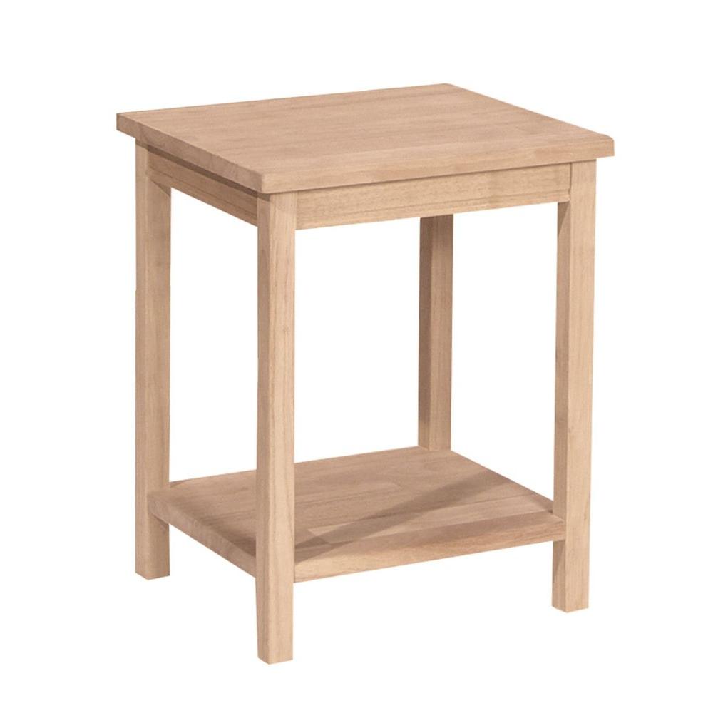 International Concepts Portman Unfinished End Table Ot 41