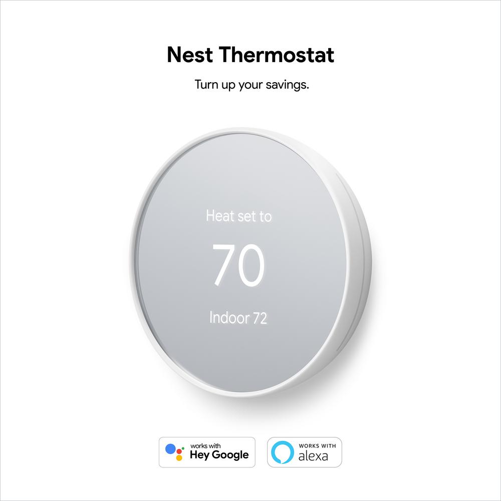 Made for The Nest Thermostat Programmable WiFi Thermostat Accessory Snow Google Nest Thermostat Trim Kit