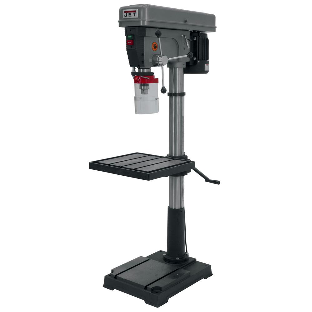 Jet 1 Hp 20 In Floor Standing Drill Press 12 Speed 115 Volt J