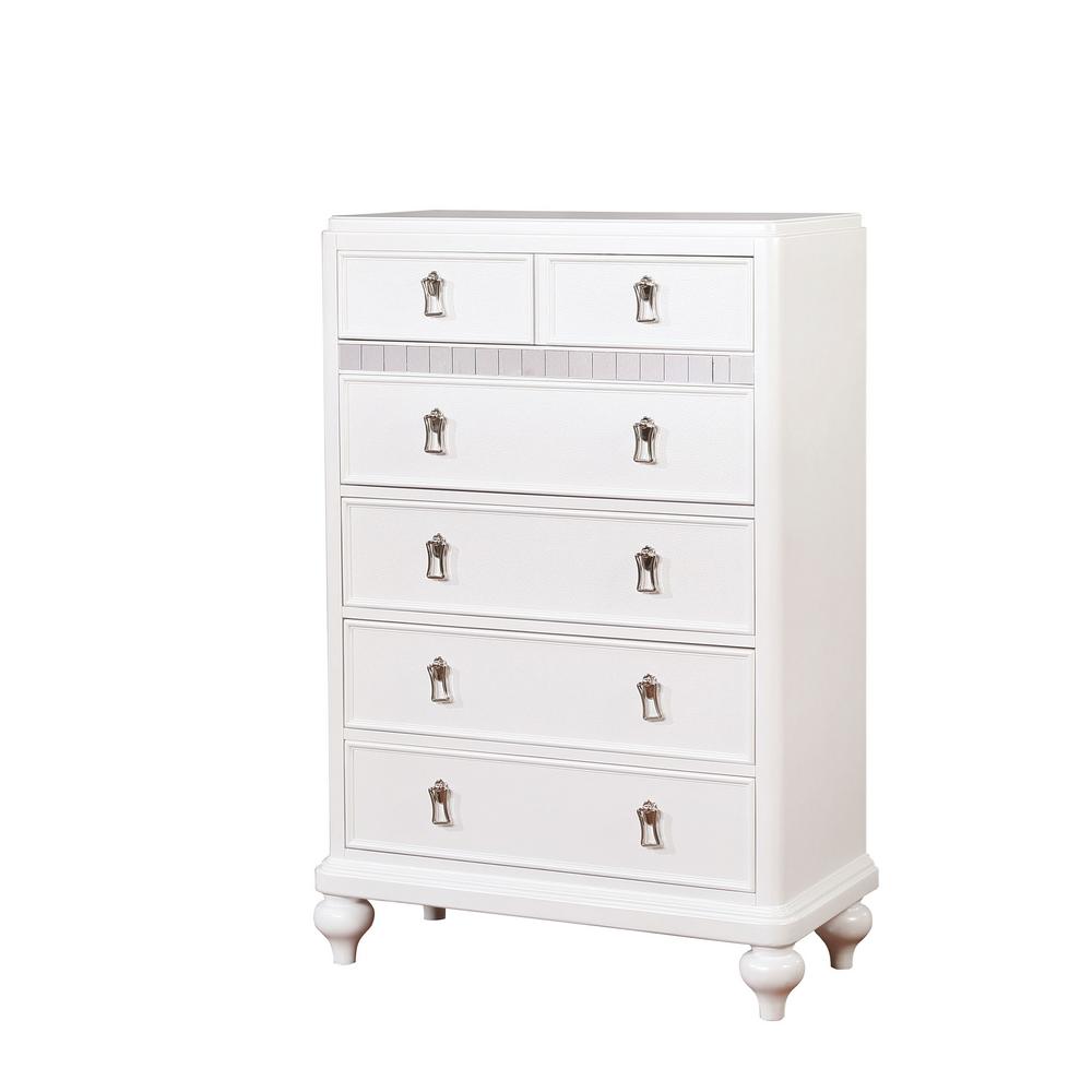 William S Home Furnishing Avior White Contemporary Style Chest