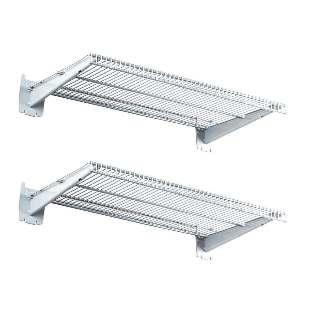 Unbranded Universal Slatwall 24 in. L x 12 in. W Deep Wire Basket (2