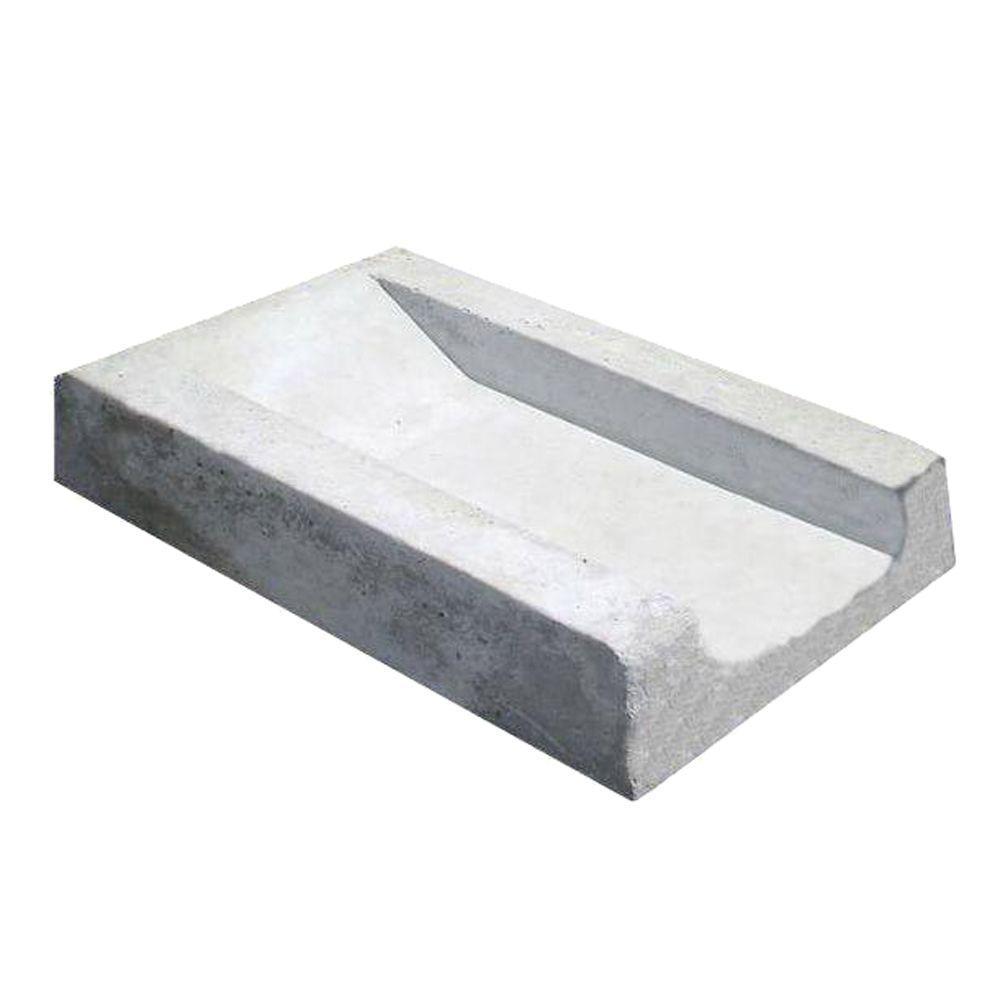 Concrete Splash Block-120S/B - The Home Depot