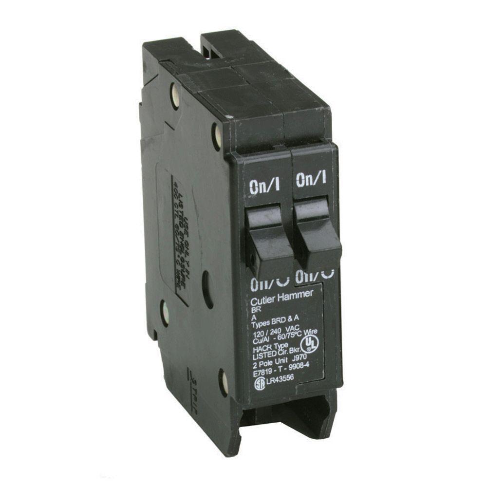 Eaton 2020 Amp Single Pole Type Br Tandem Circuit Breaker Br2020 The