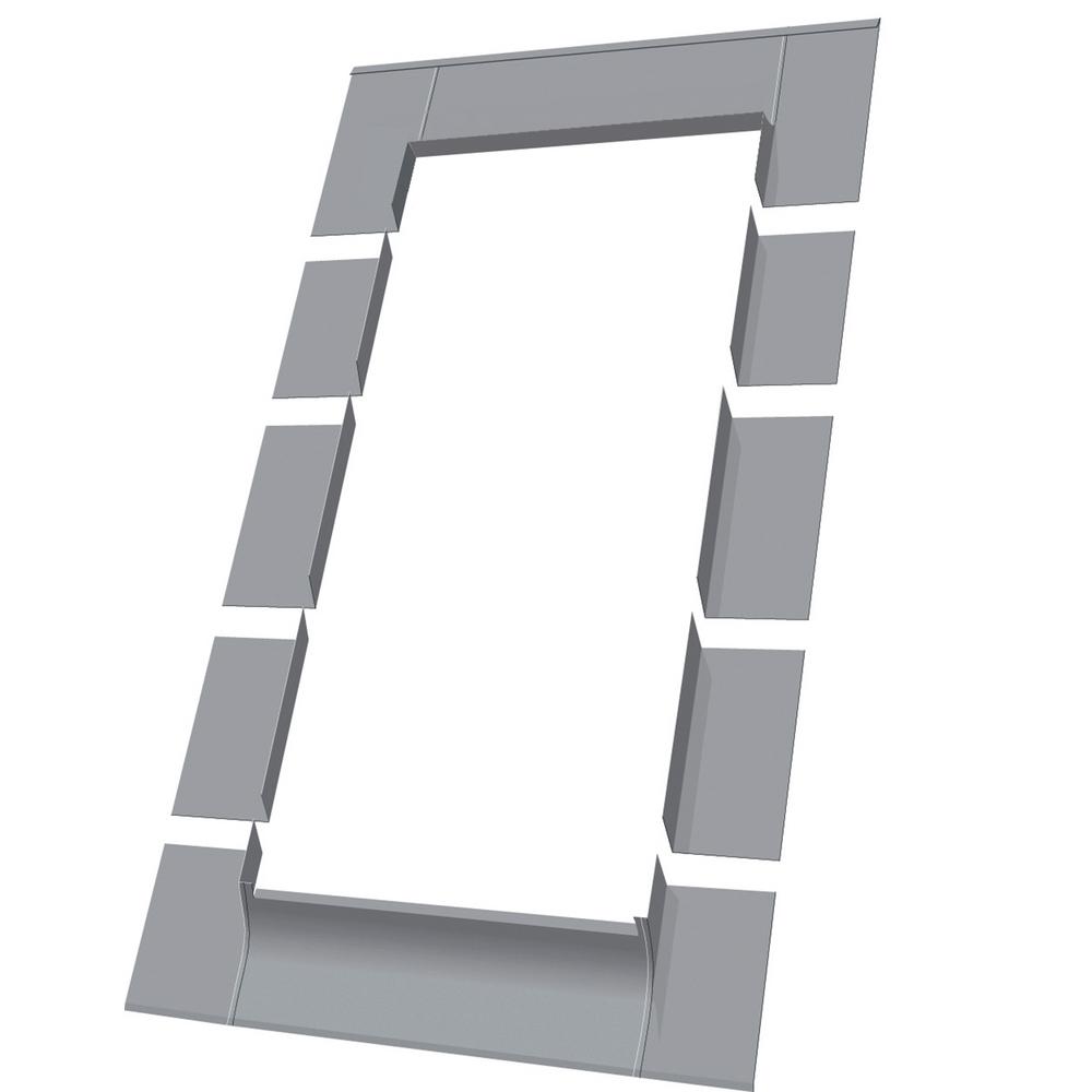 Fakro El C 22 In X 46 30 34 Aluminum Low Profile Shingle Roof Flashing Kit For Curb Mount Skylight Fakro El C 22 In X 46 30 34 Aluminum Low Profile Shingle Roof Flashing Kit For Curb Mount Skylight