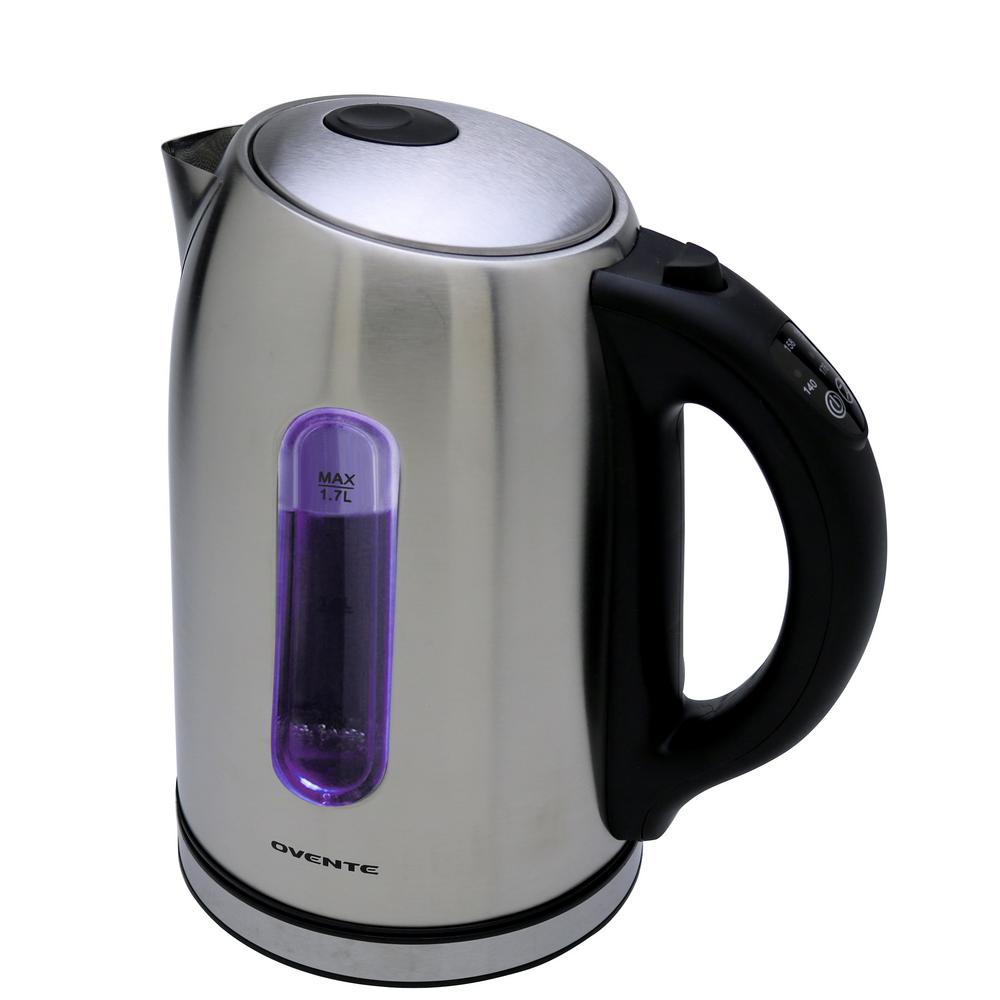 Ovente 6.5Cup Temperature Control Stainless Brushed Cordless Electric